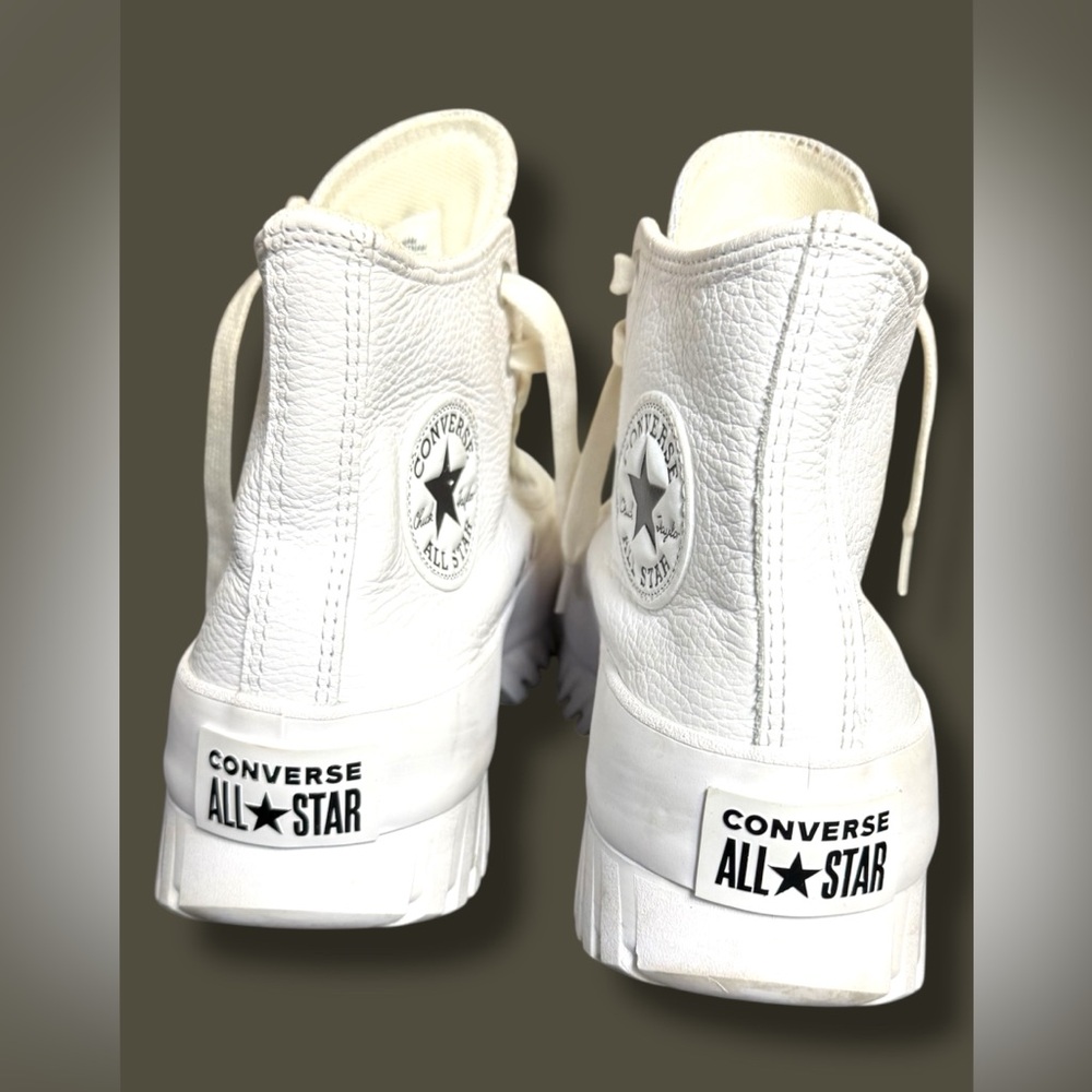 Unisex Converse All Star Chunky White High-Tops - Picture 3 of 6